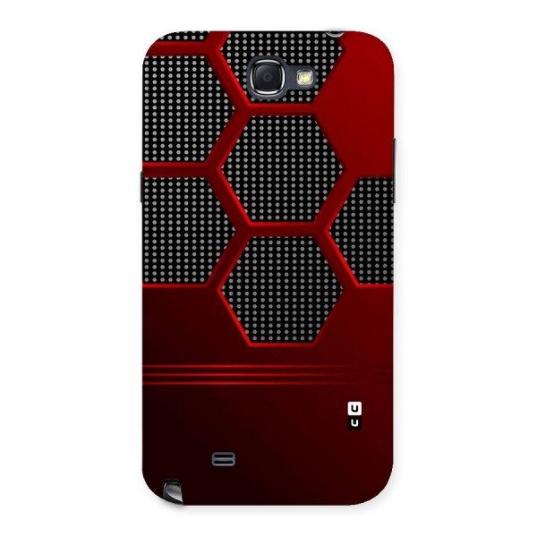 Red Black Hexagons Back Case for Galaxy Note 2