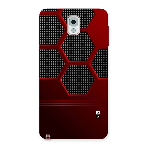 Red Black Hexagons Back Case for Galaxy Note 3