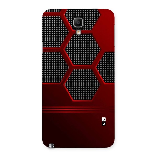 Red Black Hexagons Back Case for Galaxy Note 3 Neo