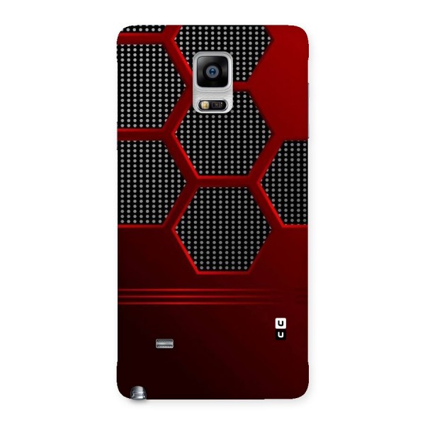 Red Black Hexagons Back Case for Galaxy Note 4