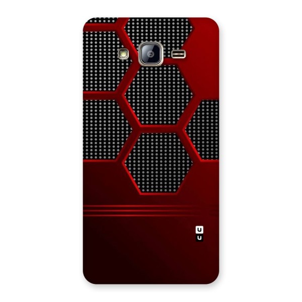Red Black Hexagons Back Case for Galaxy On5