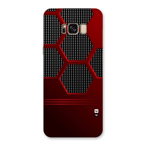 Red Black Hexagons Back Case for Galaxy S8 Plus
