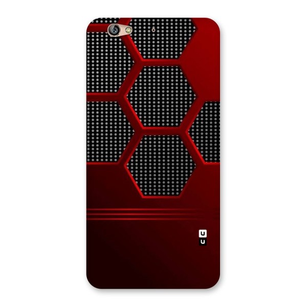 Red Black Hexagons Back Case for Gionee S6