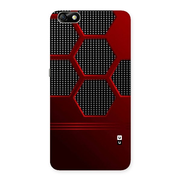Red Black Hexagons Back Case for Honor 4X
