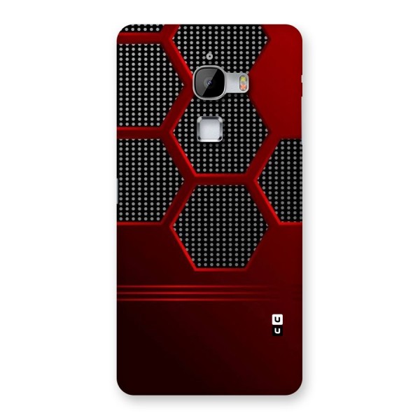 Red Black Hexagons Back Case for LeTv Le Max