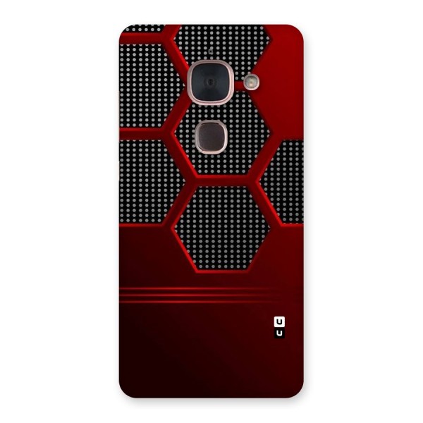 Red Black Hexagons Back Case for Le Max 2