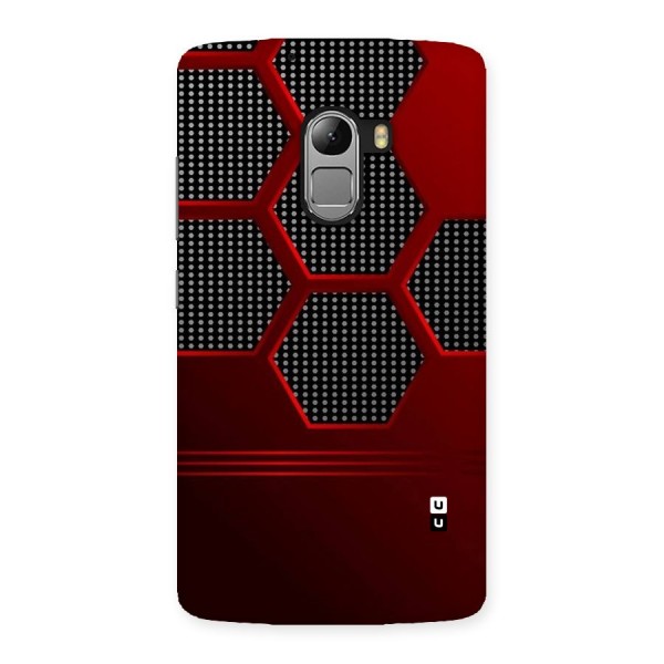 Red Black Hexagons Back Case for Lenovo K4 Note