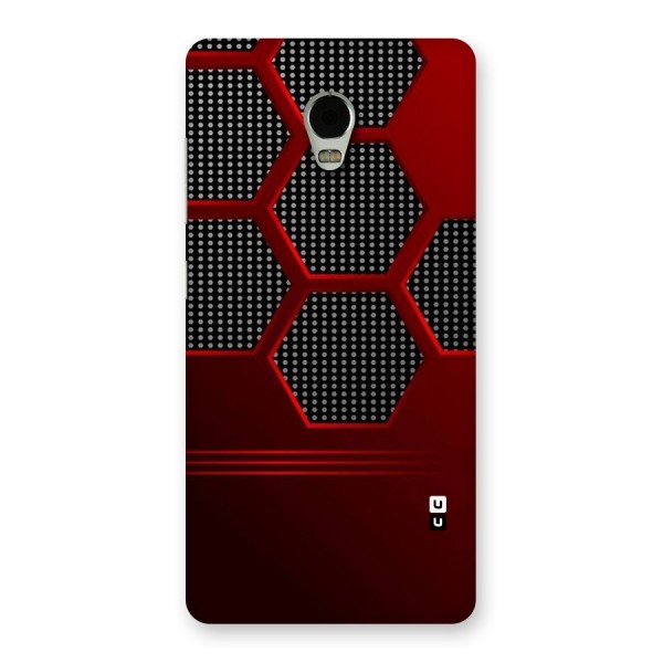 Red Black Hexagons Back Case for Lenovo Vibe P1