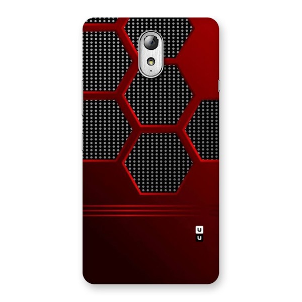 Red Black Hexagons Back Case for Lenovo Vibe P1M