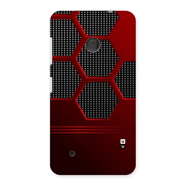 Red Black Hexagons Back Case for Lumia 530