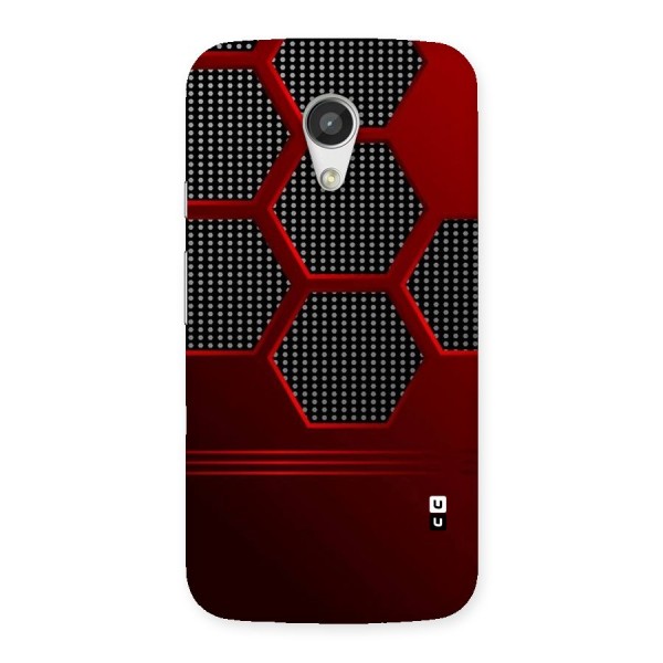 Red Black Hexagons Back Case for Moto G 2nd Gen