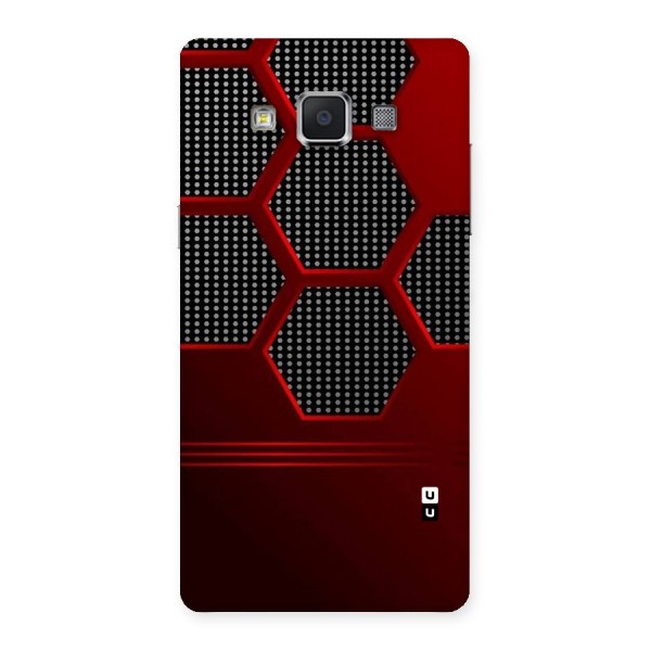 Red Black Hexagons Back Case for Samsung Galaxy A5