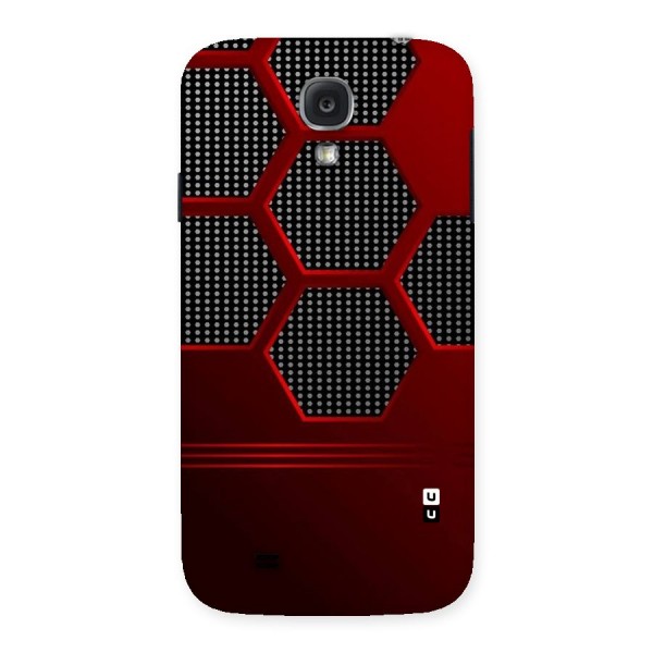 Red Black Hexagons Back Case for Samsung Galaxy S4