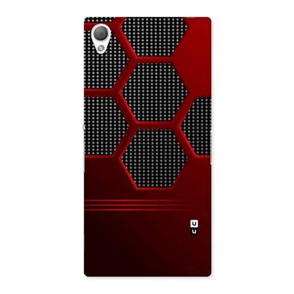 Red Black Hexagons Back Case for Sony Xperia Z3