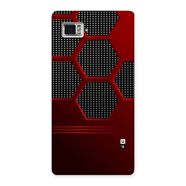 Red Black Hexagons Back Case for Vibe Z2 Pro K920