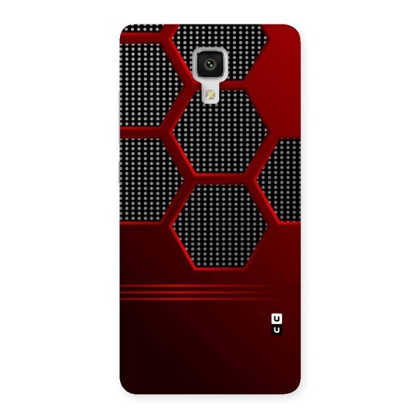 Red Black Hexagons Back Case for Xiaomi Mi 4