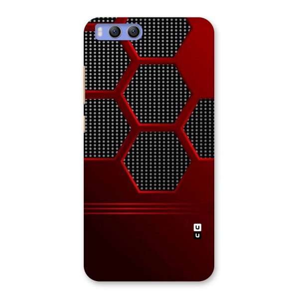 Red Black Hexagons Back Case for Xiaomi Mi 6