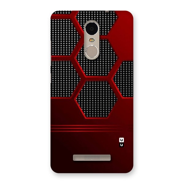 Red Black Hexagons Back Case for Xiaomi Redmi Note 3