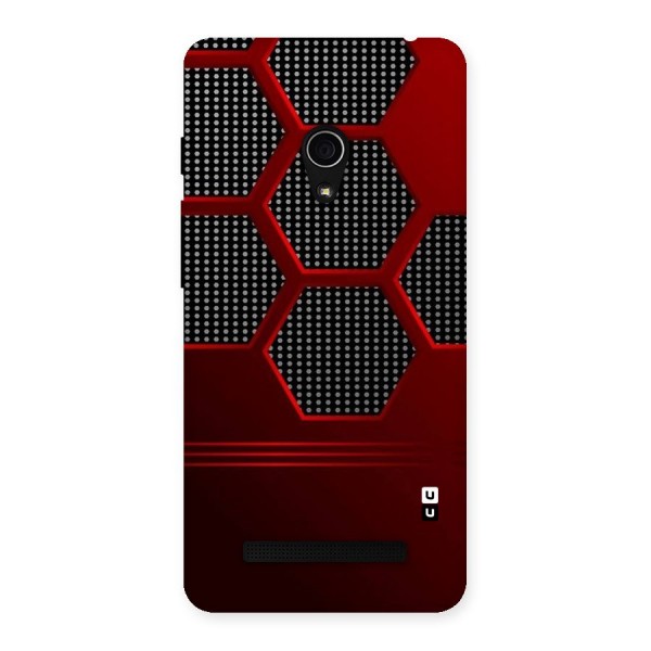 Red Black Hexagons Back Case for Zenfone 5