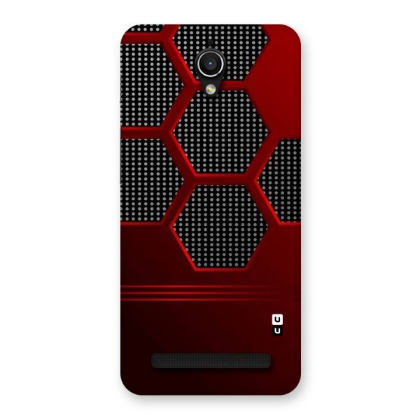 Red Black Hexagons Back Case for Zenfone Go