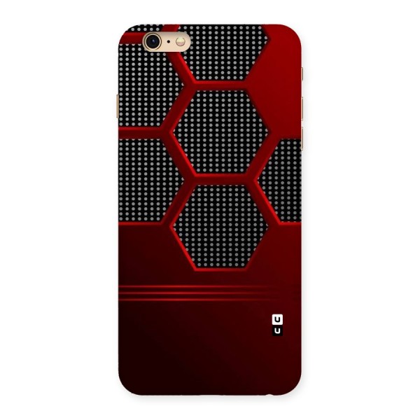 Red Black Hexagons Back Case for iPhone 6 Plus 6S Plus