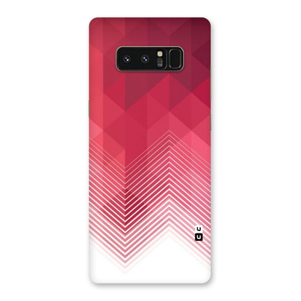 Red Chevron Abstract Back Case for Galaxy Note 8