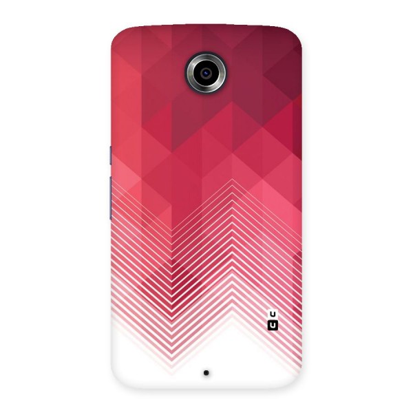 Red Chevron Abstract Back Case for Nexsus 6