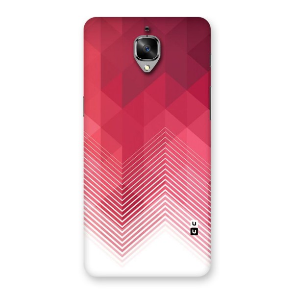 Red Chevron Abstract Back Case for OnePlus 3
