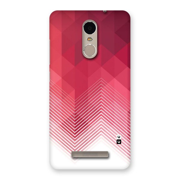 Red Chevron Abstract Back Case for Xiaomi Redmi Note 3