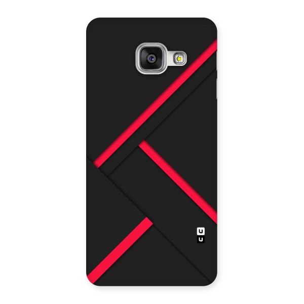 Red Disort Stripes Back Case for Galaxy A3 2016
