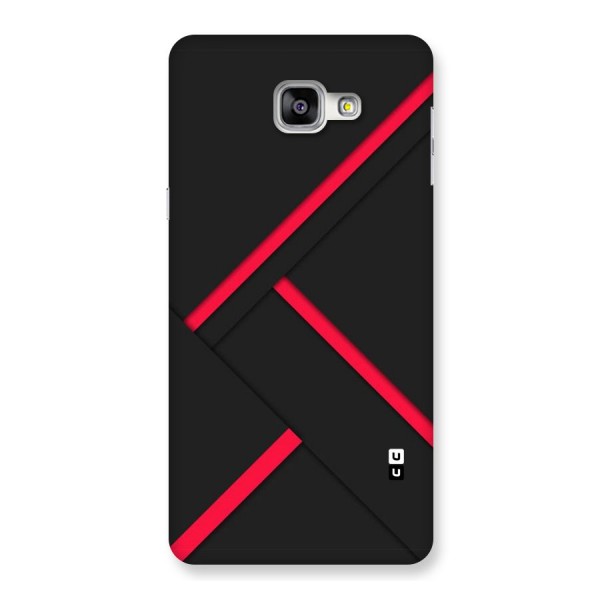 Red Disort Stripes Back Case for Galaxy A9