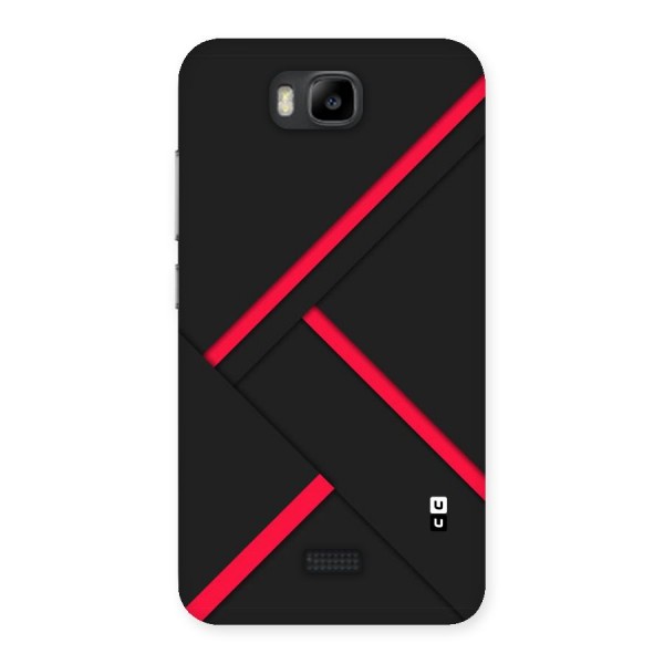 Red Disort Stripes Back Case for Honor Bee