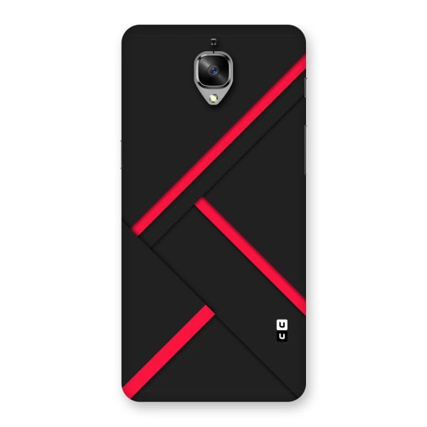Red Disort Stripes Back Case for OnePlus 3