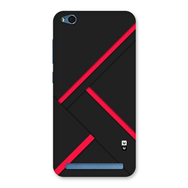 Red Disort Stripes Back Case for Redmi 5A