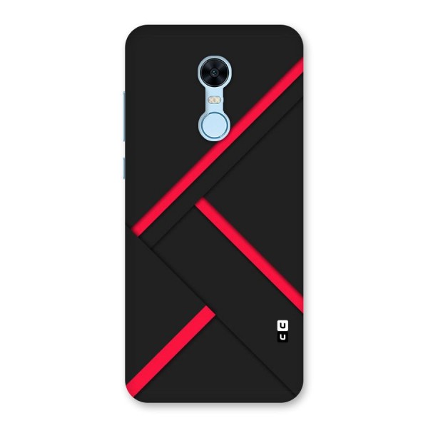 Red Disort Stripes Back Case for Redmi Note 5