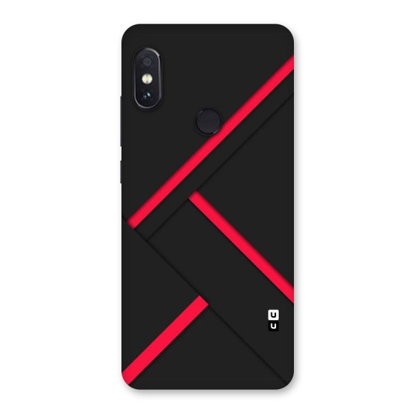Red Disort Stripes Back Case for Redmi Note 5 Pro