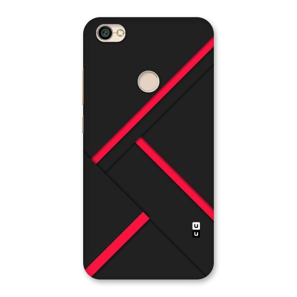 Red Disort Stripes Back Case for Redmi Y1 2017