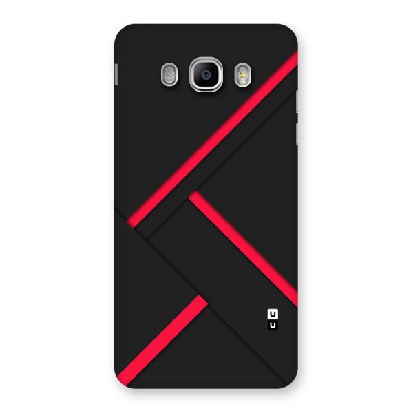 Red Disort Stripes Back Case for Samsung Galaxy J5 2016