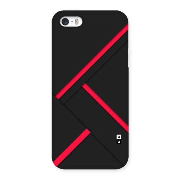 Red Disort Stripes Back Case for iPhone 5 5S