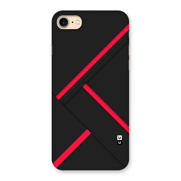 Red Disort Stripes Back Case for iPhone 7