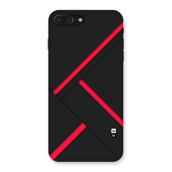 Red Disort Stripes Back Case for iPhone 7 Plus