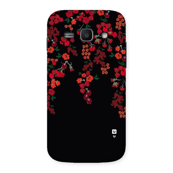 Red Floral Pattern Back Case for Galaxy Ace 3