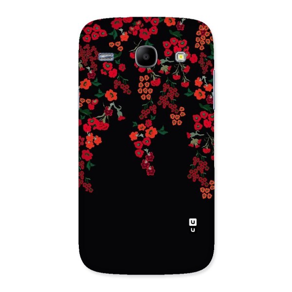 Red Floral Pattern Back Case for Galaxy Core