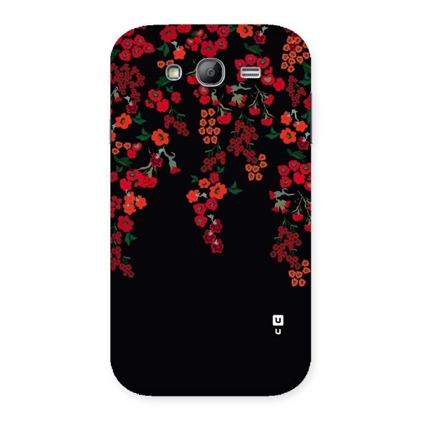 Red Floral Pattern Back Case for Galaxy Grand