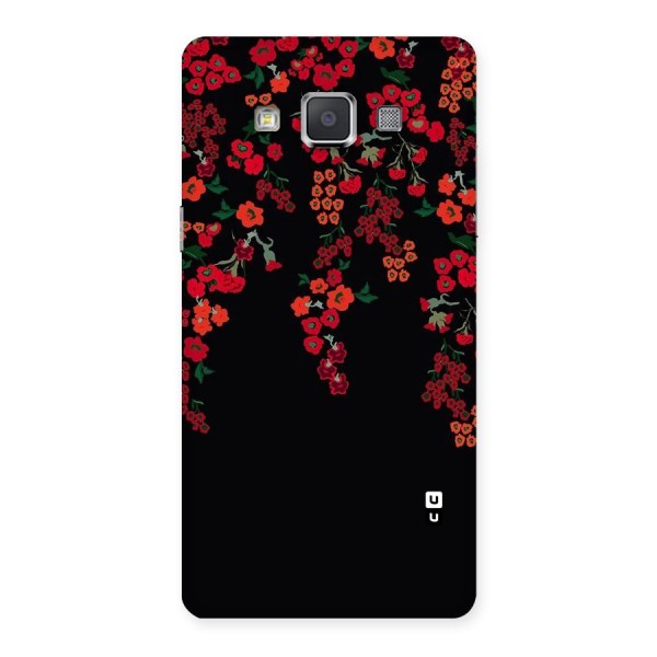 Red Floral Pattern Back Case for Galaxy Grand 3