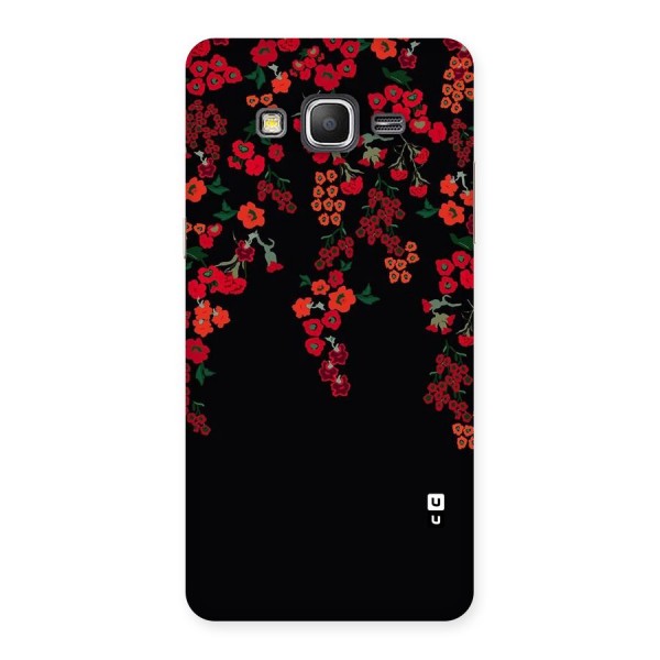 Red Floral Pattern Back Case for Galaxy Grand Prime