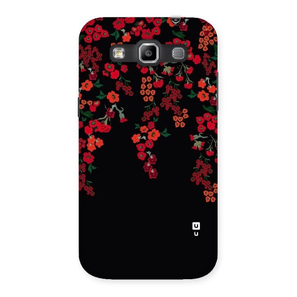 Red Floral Pattern Back Case for Galaxy Grand Quattro