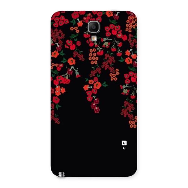 Red Floral Pattern Back Case for Galaxy Note 3 Neo