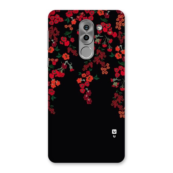 Red Floral Pattern Back Case for Honor 6X