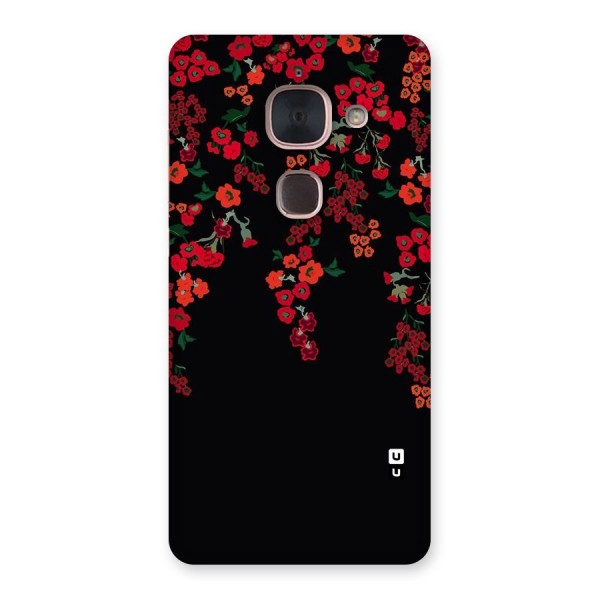 Red Floral Pattern Back Case for Le Max 2